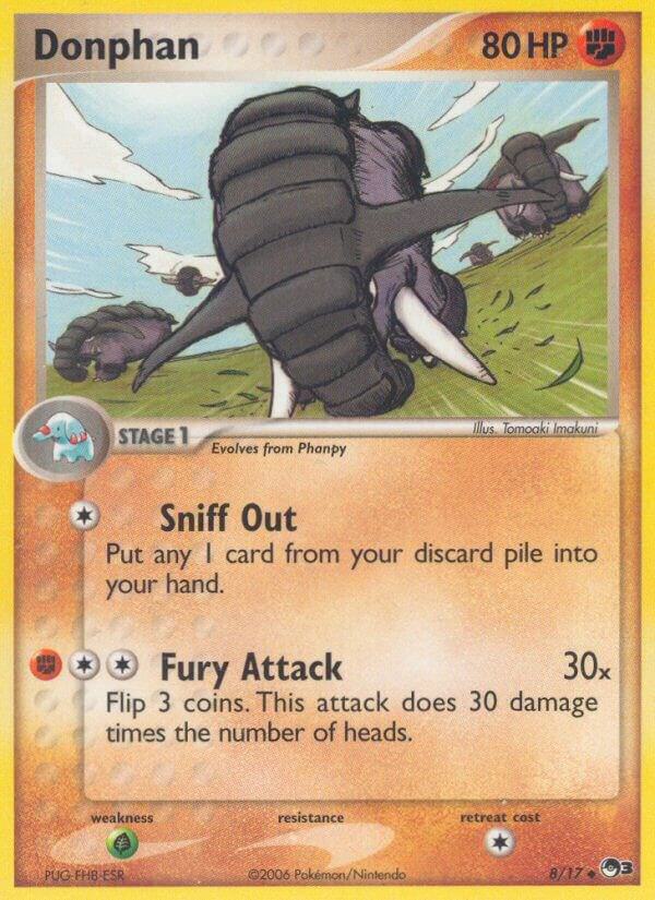 Donphan 008/017 card from POP Series 3