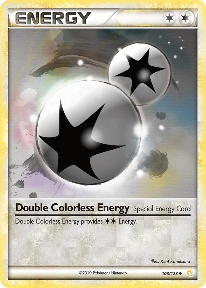 Double Colorless Energy 103/123 card from HeartGold SoulSilver