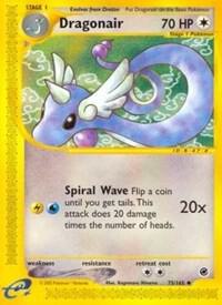 Dragonair 075/165 card from Expedition