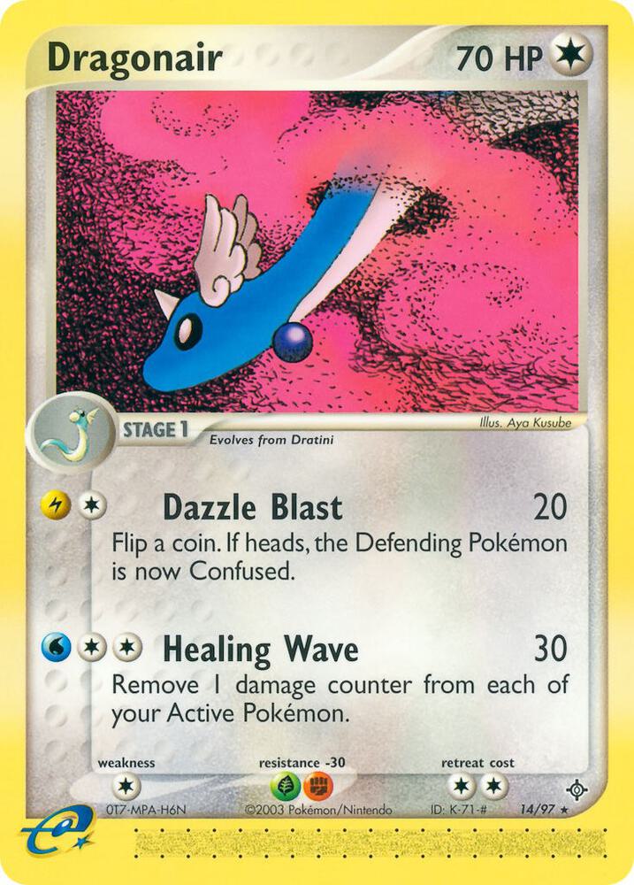 Dragonair 14/97 card from Dragon