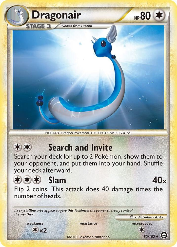 Dragonair 32/102 card from Triumphant