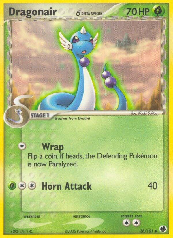 Dragonair (Delta Species) 28/101 card from Dragon Frontiers
