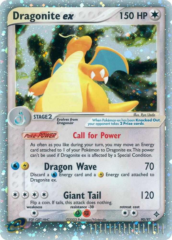 Dragonite ex 90/97 card from Dragon