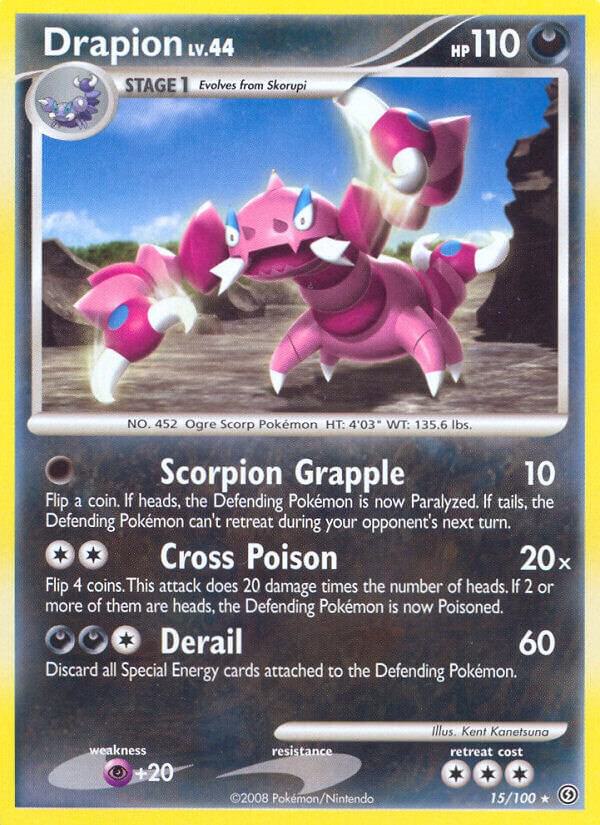 Drapion 15/100 card from Stormfront