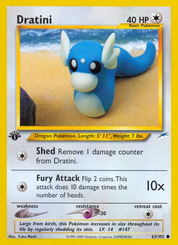 Dratini 063/105 card from Neo Destiny