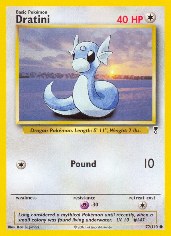 Dratini 072/110 card from Legendary Collection