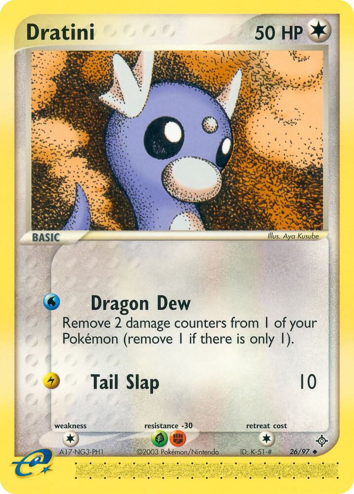 Dratini 26/97 card from Dragon