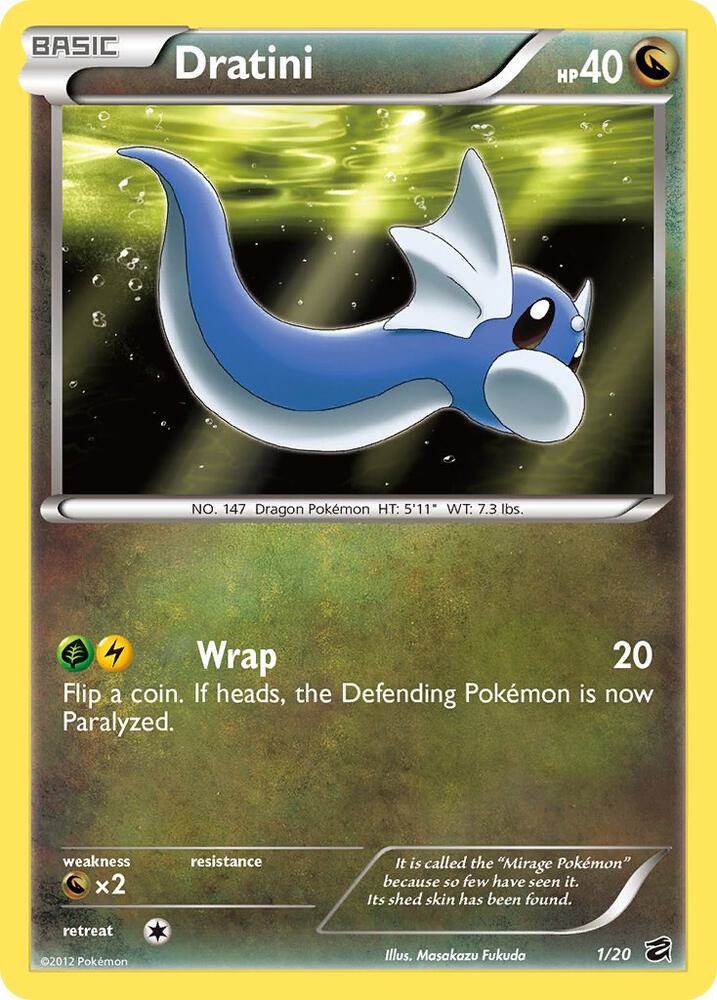 Dratini (1) 1/20 card from Dragon Vault
