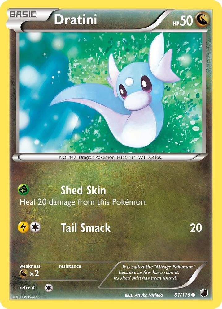 Dratini 81/116 card from Plasma Freeze
