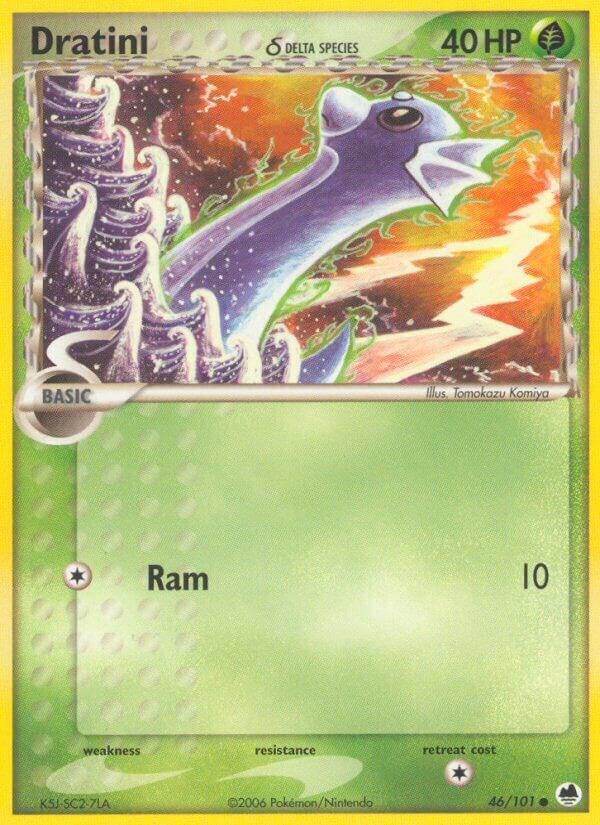Dratini (Delta Species) 46/101 card from Dragon Frontiers