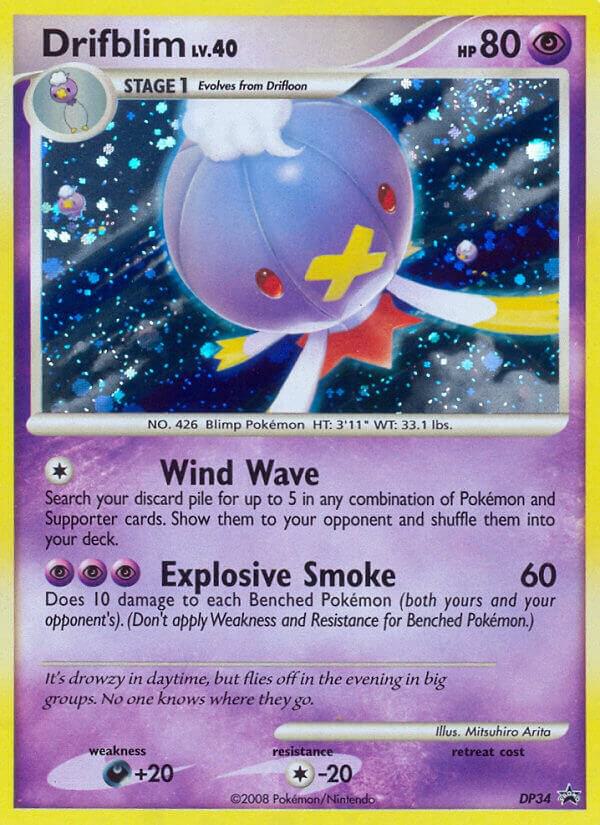 Drifblim DP34 card from Diamond and Pearl Promos
