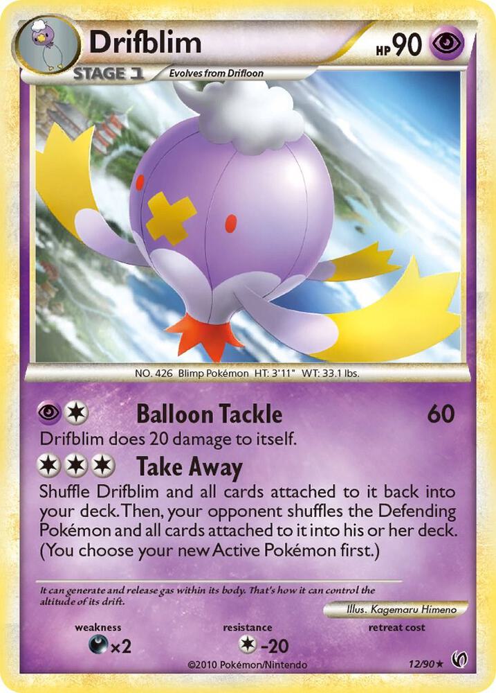 Drifblim 12/90 card from Undaunted
