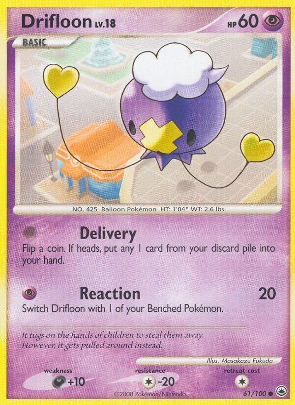 Drifloon 61/100 card from Majestic Dawn
