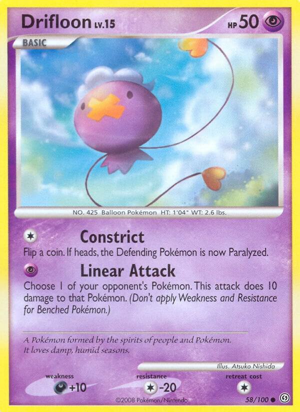 Drifloon 58/100 card from Stormfront