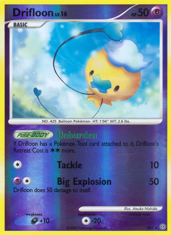 Drifloon (Shiny) SH1 card from Stormfront
