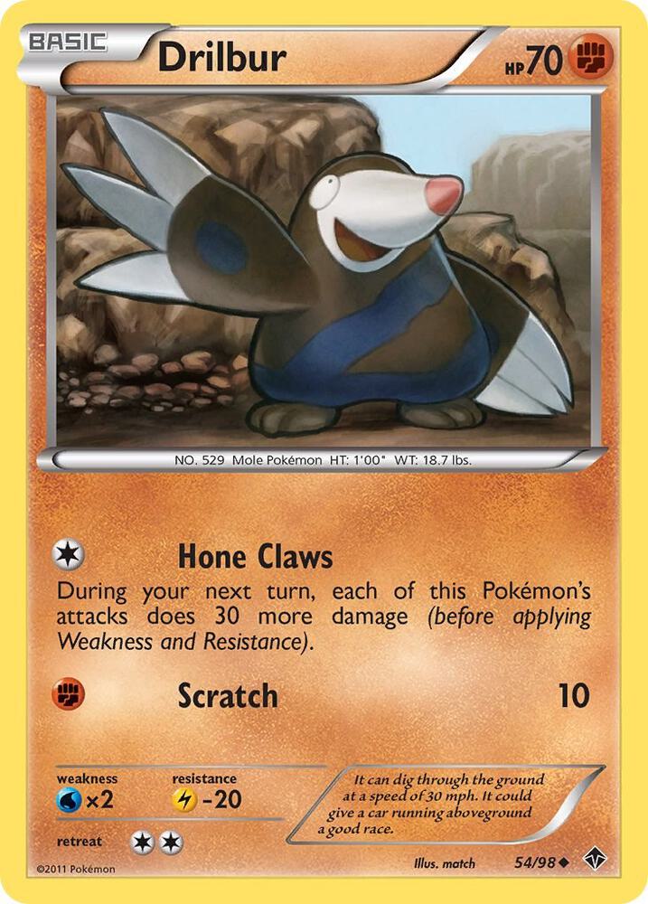 Drilbur (54) 54/98 card from Emerging Powers