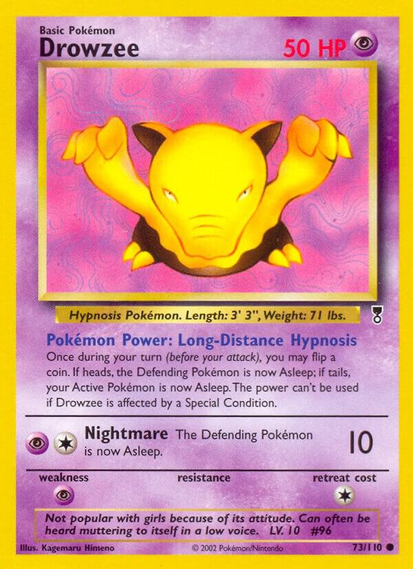 Drowzee 073/110 card from Legendary Collection