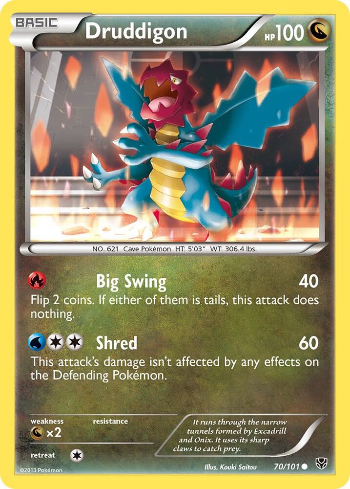 Druddigon 70/101 card from Plasma Blast