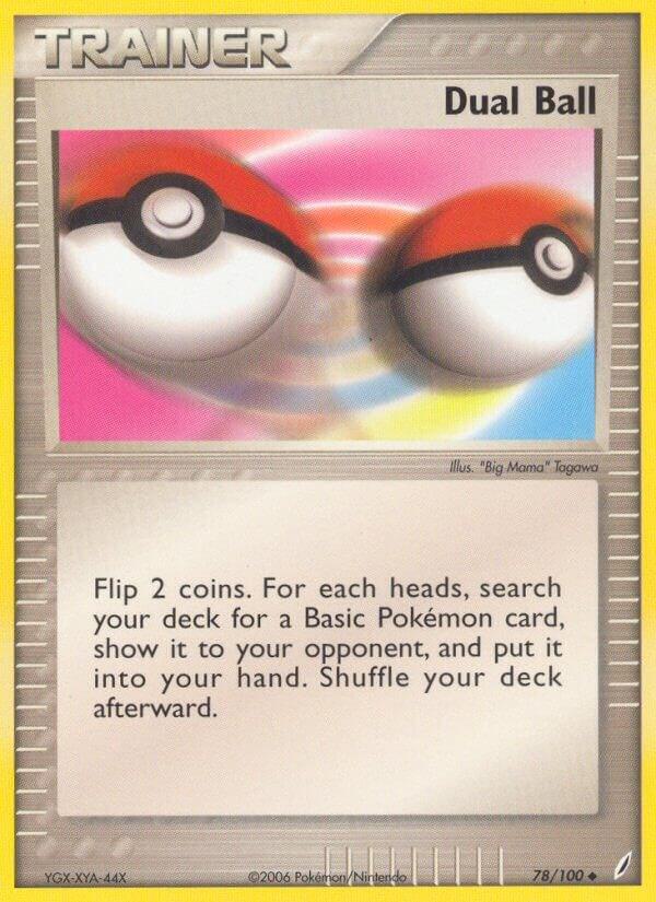 Dual Ball 78/100 card from Crystal Guardians