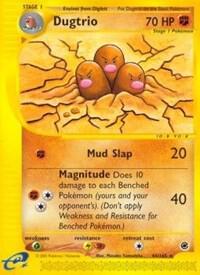 Dugtrio (44) 044/165 card from Expedition