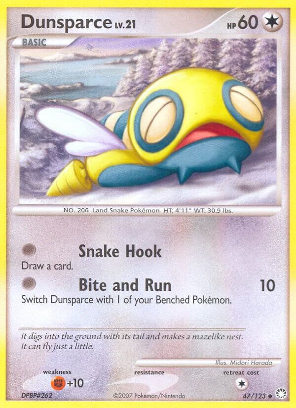 Dunsparce 47/123 card from Mysterious Treasures