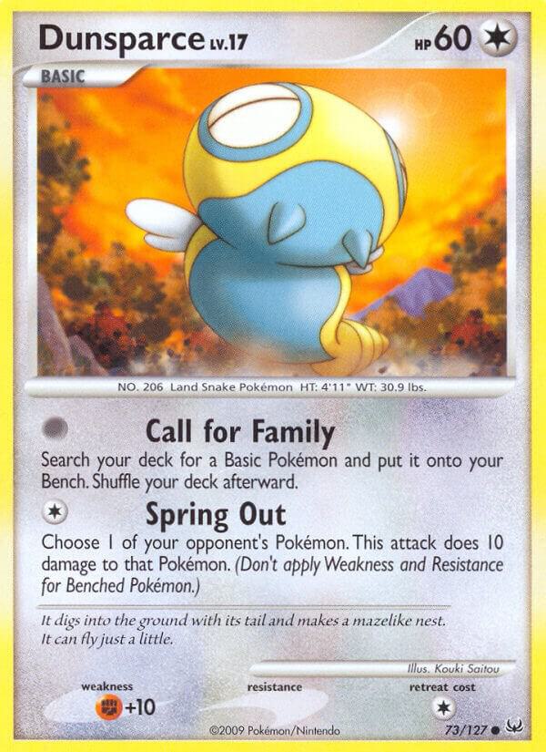 Dunsparce 73/127 card from Platinum