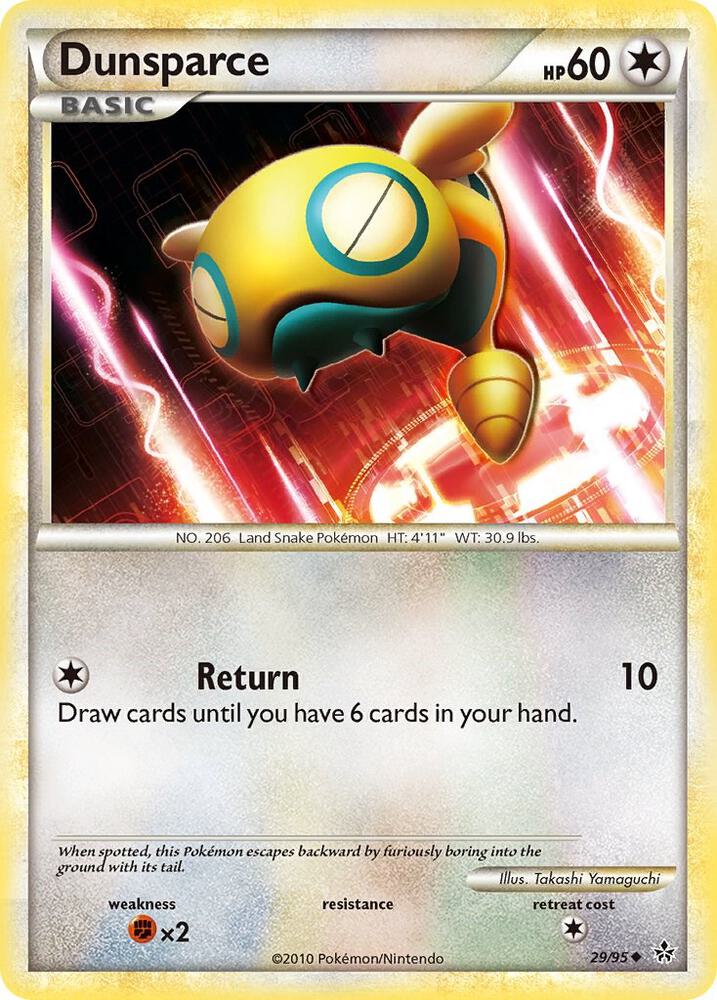 Dunsparce 29/95 card from Unleashed