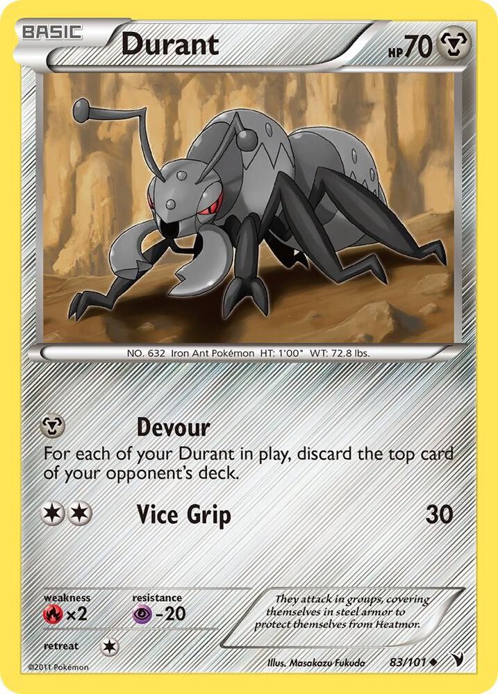 Durant 83/101 card from Noble Victories