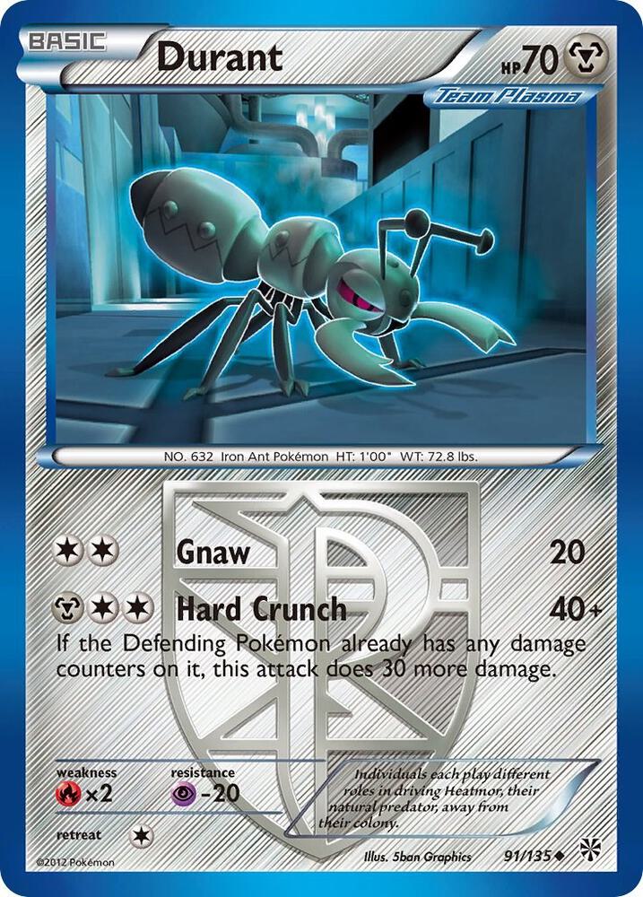 Durant (Team Plasma) (91) 91/135 card from Plasma Storm