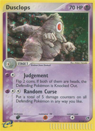 Dusclops 4/100 card from Sandstorm