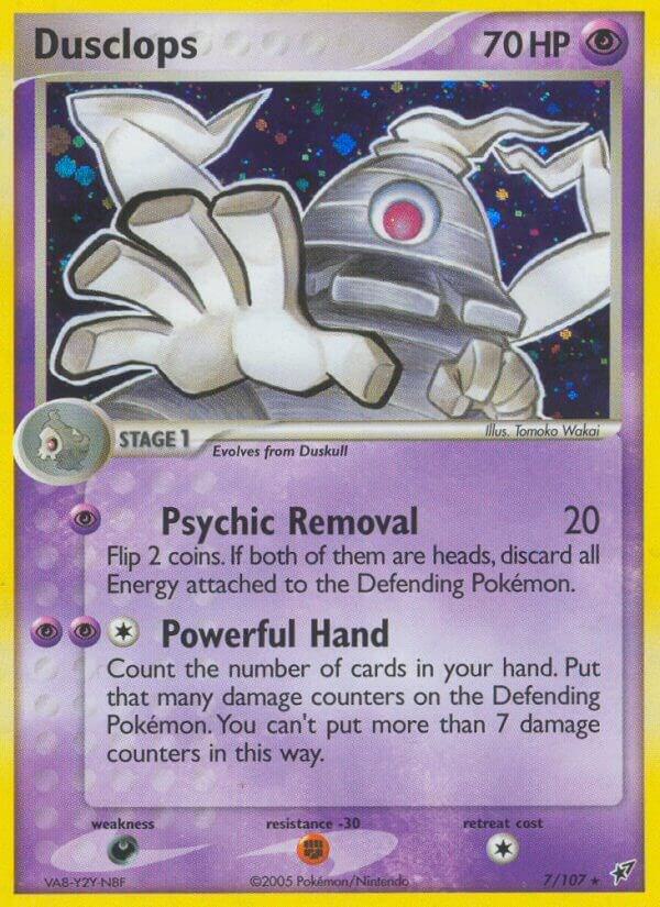 Dusclops 7/107 card from Deoxys