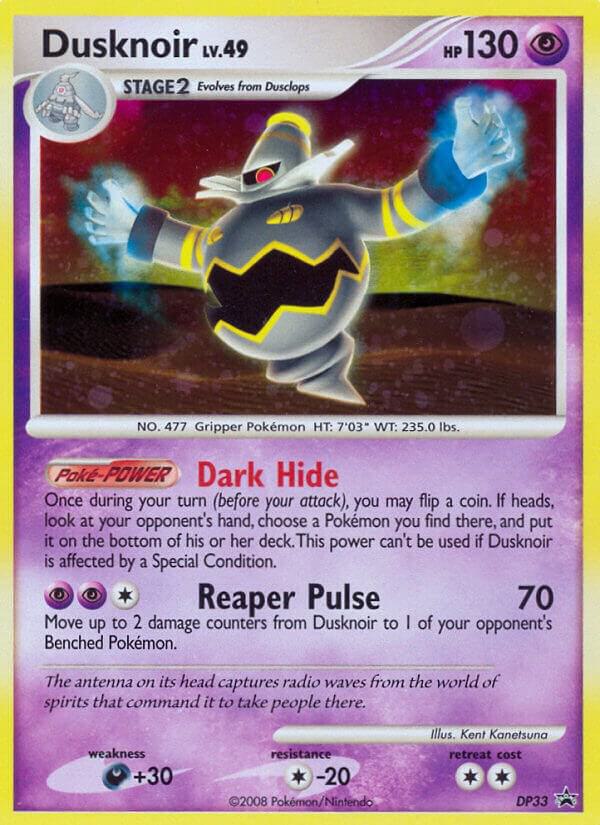 Dusknoir DP33 card from Diamond and Pearl Promos