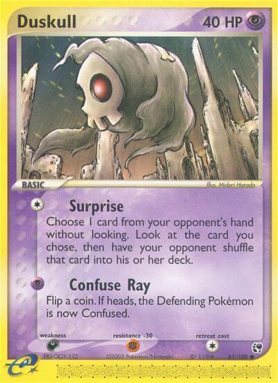 Duskull 61/100 card from Sandstorm