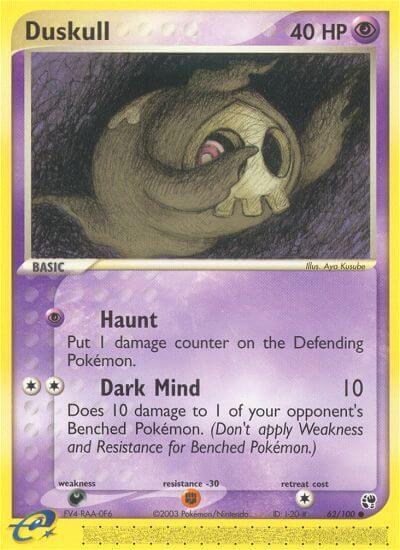 Duskull 62/100 card from Sandstorm
