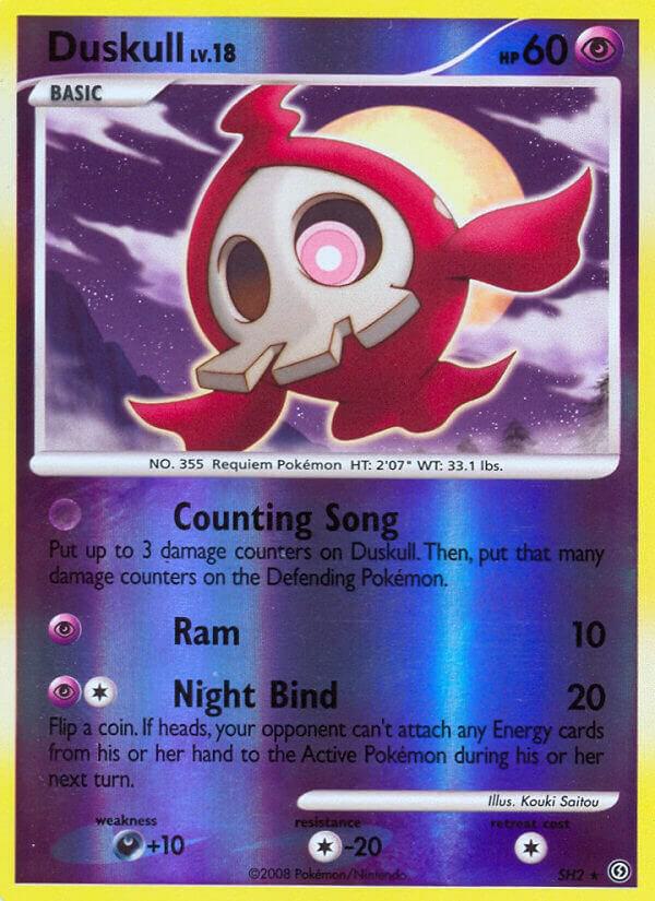 Duskull (Shiny) SH2 card from Stormfront