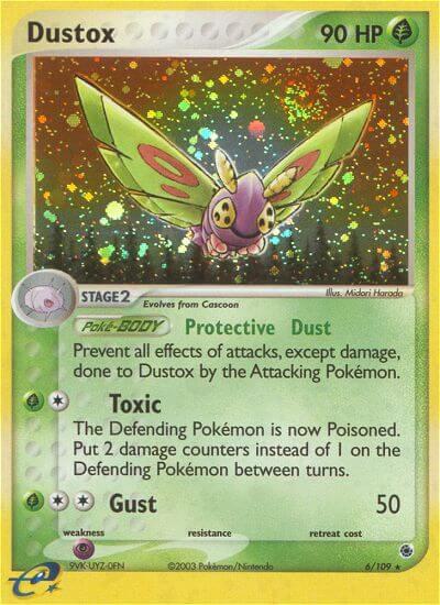 Dustox 6/109 card from Ruby and Sapphire