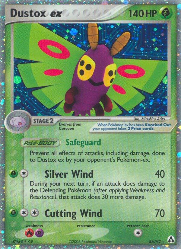 Dustox ex 86/92 card from Legend Maker