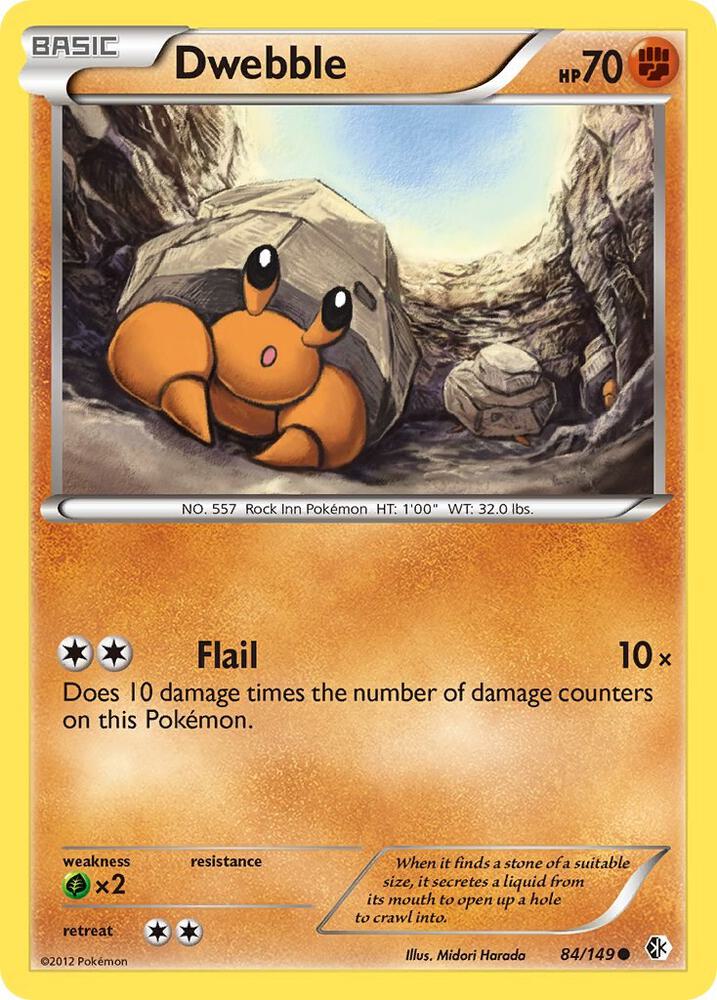 Dwebble 84/149 card from Boundaries Crossed