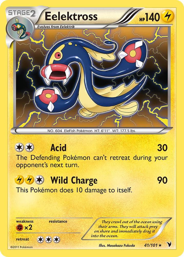 Eelektross 41/101 card from Noble Victories