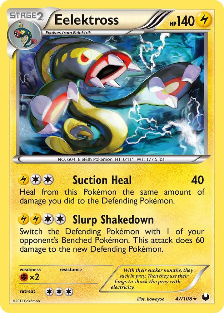 Eelektross 47/108 card from Dark Explorers