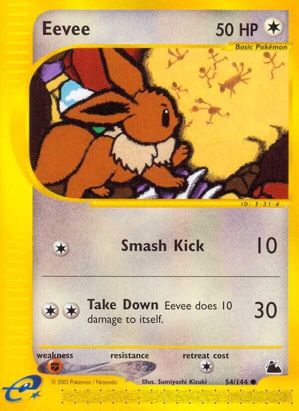 Eevee 054/144 card from Skyridge