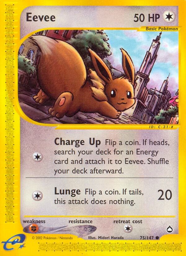 Eevee 075/147 card from Aquapolis