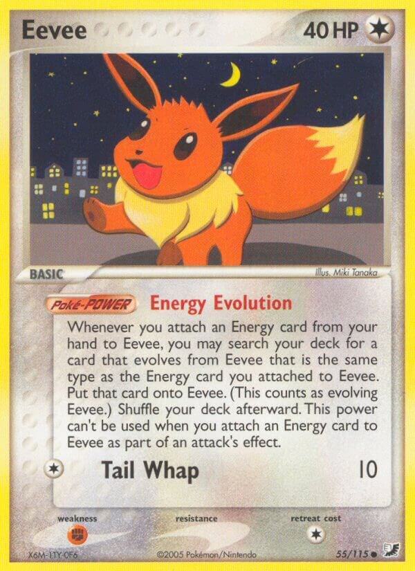 Eevee 55/115 card from Unseen Forces