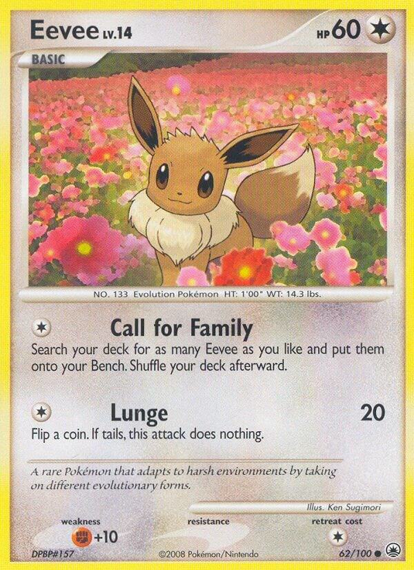 Eevee (62) 62/100 card from Majestic Dawn