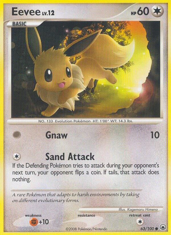 Eevee (63) 63/100 card from Majestic Dawn