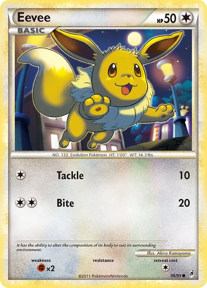 Eevee 56/95 card from Call of Legends
