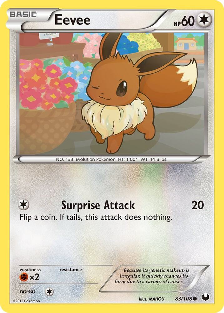 Eevee (83) 83/108 card from Dark Explorers