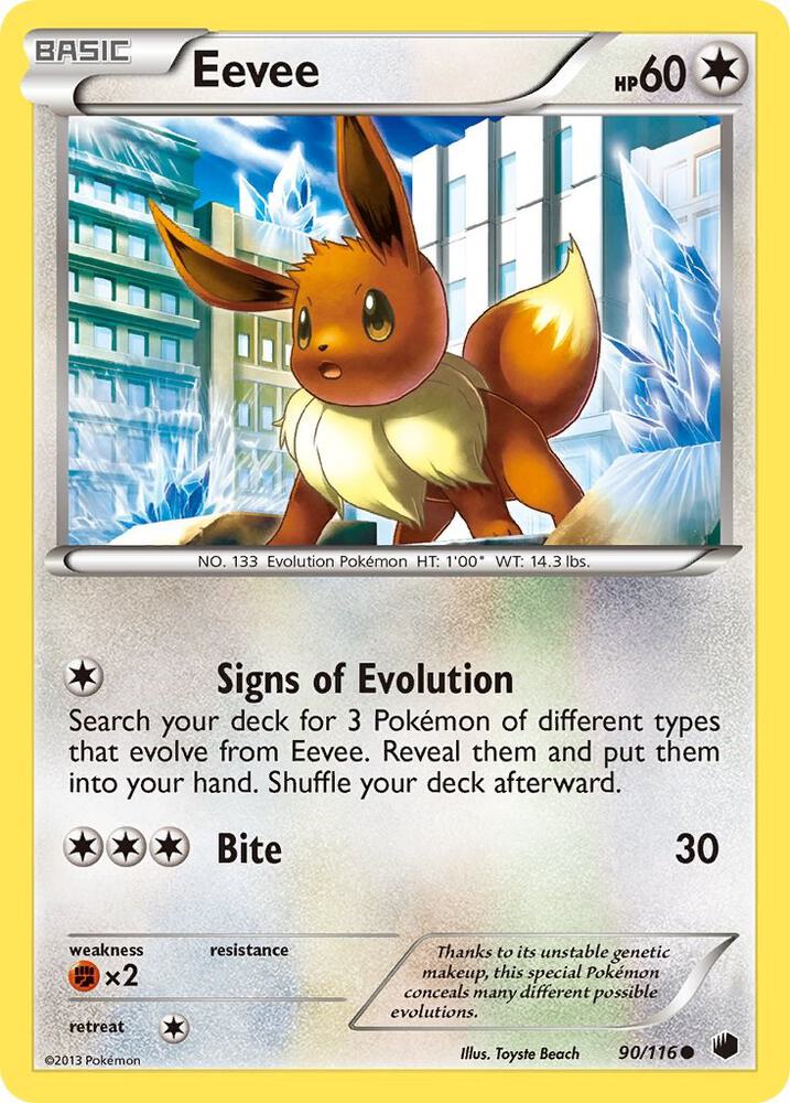 Eevee (90) 90/116 card from Plasma Freeze