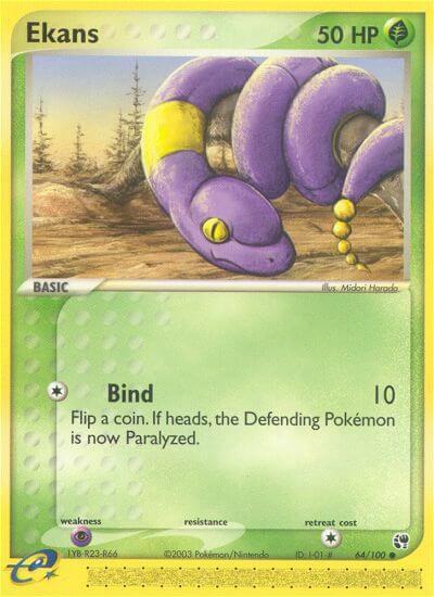 Ekans 64/100 card from Sandstorm