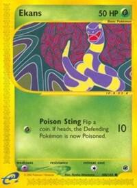 Ekans 108/165 card from Expedition